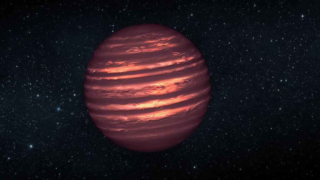 An artist's conception of a brown dwarf. A new study identifies CK Vulpeculae as the remnant of a collison between a brown dwarf and a white dwarf. Image: By NASA/JPL-Caltech (http://planetquest.jpl.nasa.gov/image/114) [Public domain], via Wikimedia Commons