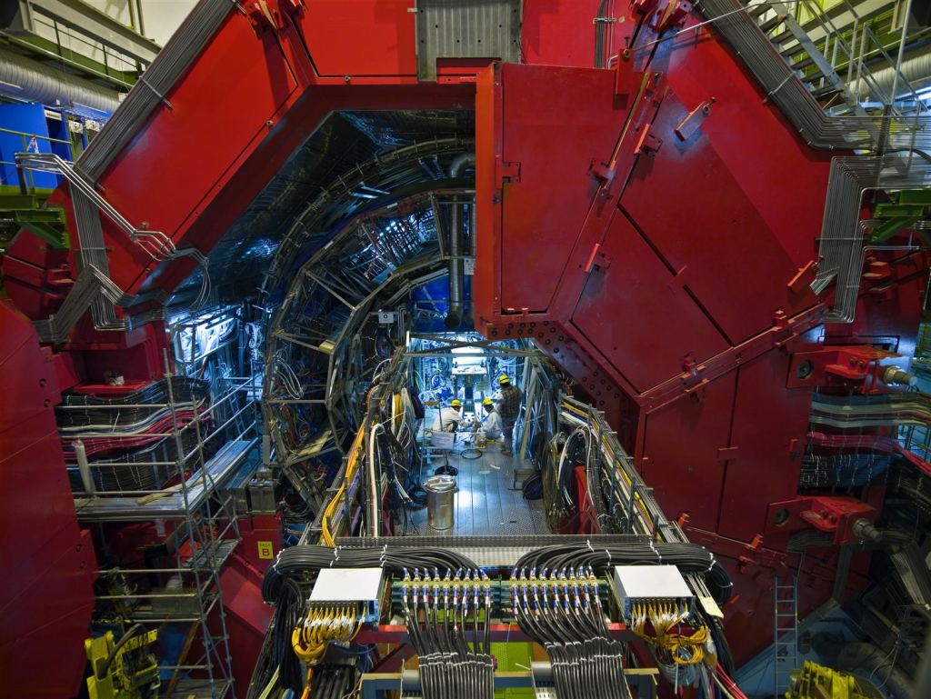 A look inside ALICE at the Large Hadron Collider. ALICE is one of four LHC particle detectors. Image: CERN / LHC