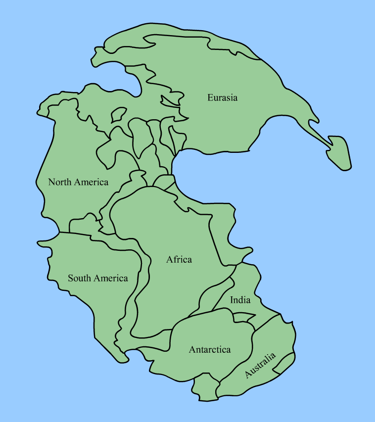The Earth was a much different place when The Great Dying happened. The continents had not yet drifted apart and were clumped together in one landmass called Pangaea. Image Credit: CC BY-SA 3.0, https://commons.wikimedia.org/w/index.php?curid=48962