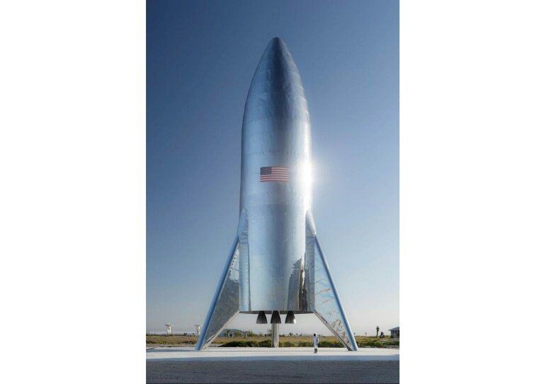 The prototype Starship. Image: SpaceX