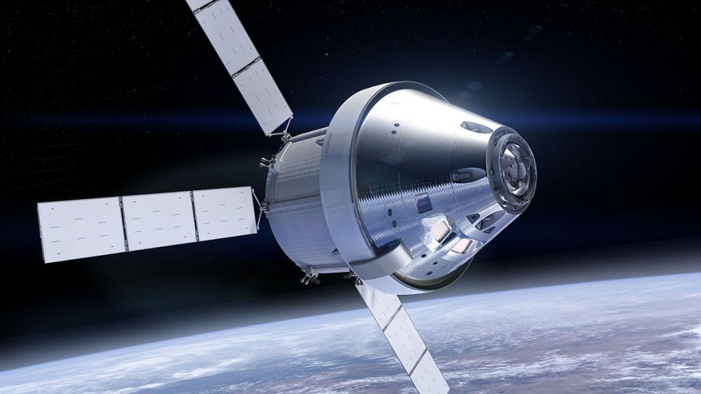Orion Capsule & Service module in Earth Orbit