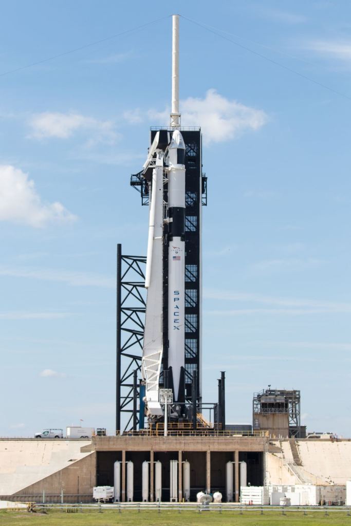 DM-1 (Demo One) at Launch Complex 39A, Kennedy Space Center, Florida. Image Credit: Alex Brock.