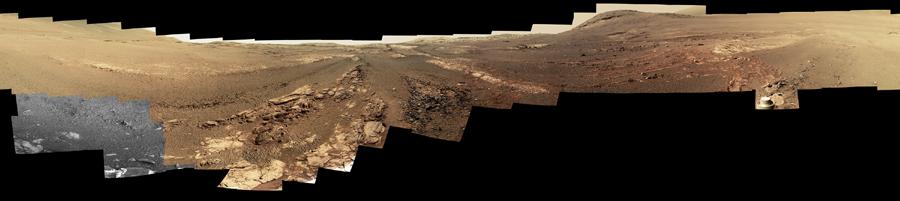 Opportunity's final image from the surface of Mars is this panorama of Endeavour Crater. Image: NASA/JPL-Caltech/Cornell/ASU