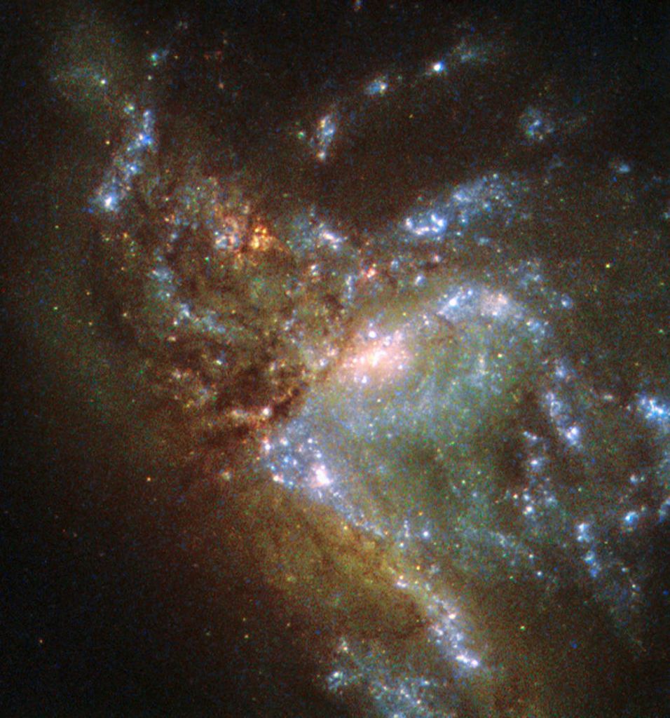 The Hubble captured this image of NGC 6052 A and B in December 2015 with its Wide Field Planetary Camera 2 (WFPC2.) 