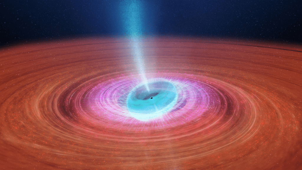 For some reason, the black hole in V404 Cygni is misaligned with its accretion disk. Image Credit: ICRAR