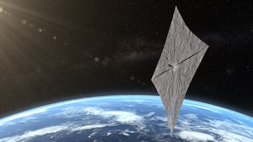 An illustration of the Light Sail 2 craft with its solar sails deployed. Light Sail 2 is probably the most well-known solar sail spacecraft. Image Credit: Josh Spradling / The Planetary Society