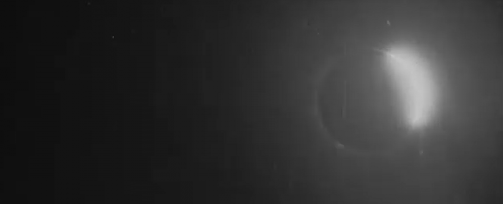 In this image from the film the Sun is still partially visible. Image Credit: BFI/RAS.