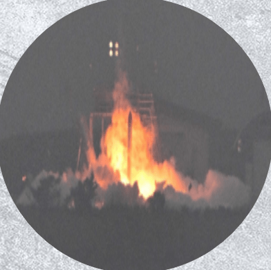 Momo2 crashed and burned moments after liftoff in 2018. Image Credit: Interstellar Technologies.