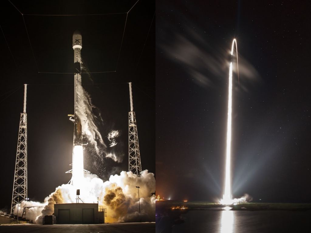 The first launch of Starlink. Credit: SpaceX