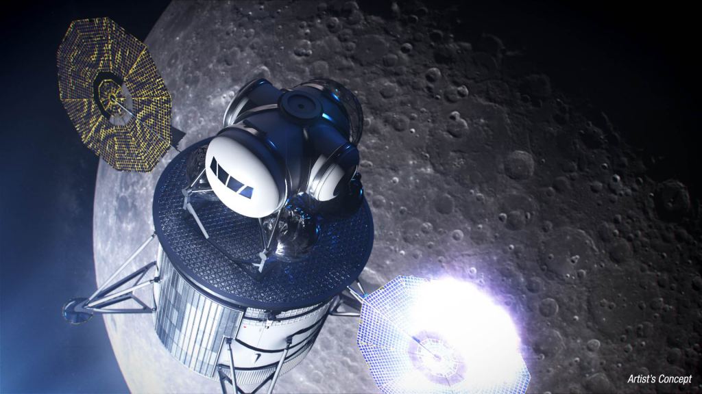 Artist's illustration of Project Artemis lunar lander. Credit: NASA