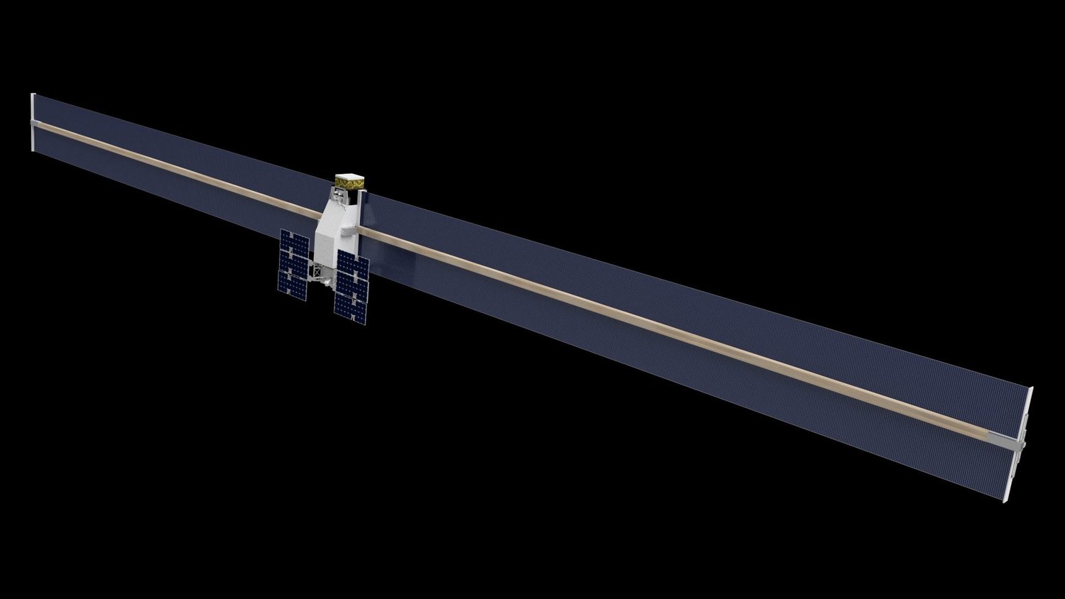 Artist's illustration of Archinaut One with its solar panels extended. Credit: Made In Space