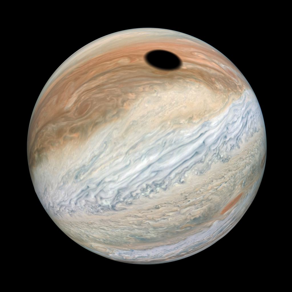 Kevin Gill's full image of Jupiter. Image Credit:  NASA/JPL-Caltech/SwRI/MSSS/Kevin M. Gill © CC BY 