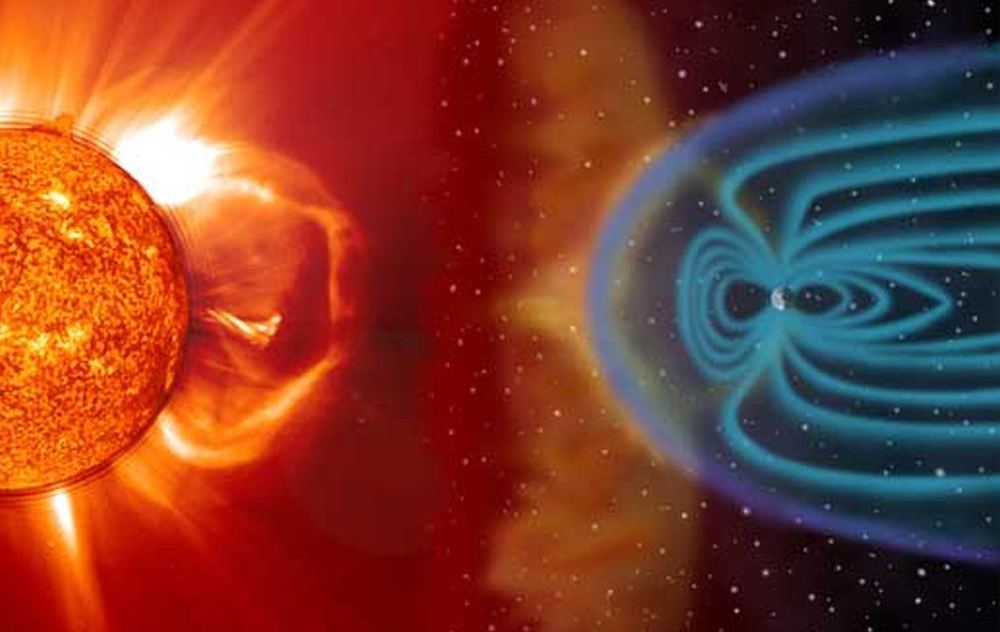 This visualization depicts what a coronal mass ejection might look like like as it interacts with the interplanetary medium and magnetic forces. Credit: NASA / Steele Hill