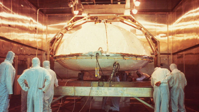 The Viking landers were sterilized in a purpose-built oven so they wouldn't contaminate Mars. Image Credit: NASA