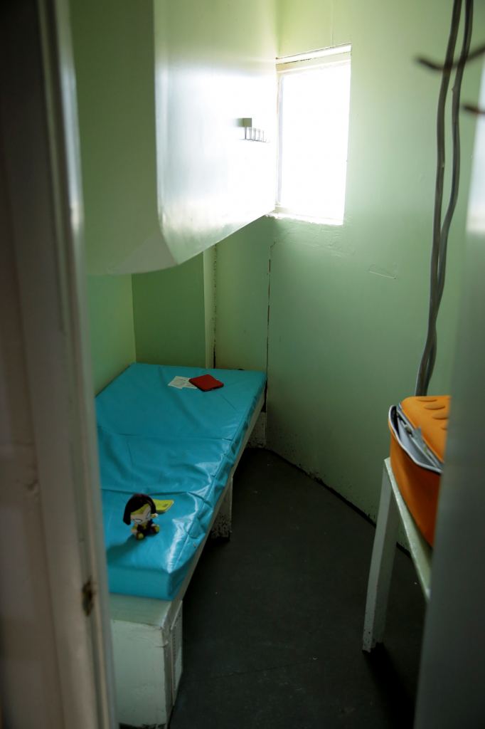One of the bedrooms in the pod. Not a very inviting space. Researchers only spend a couple weeks at the MDRS. What would it be like to spend a month or two in this bedroom? Image Credit: Ikea
