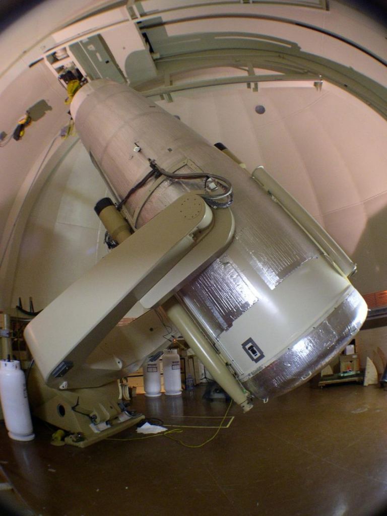 The Samuel Oschin Telescope at the Mount Palomar Observatory. In 2017 it became the host of the Zwicky Transient Facility. Image Credit: Mount Palomar Observatory. 