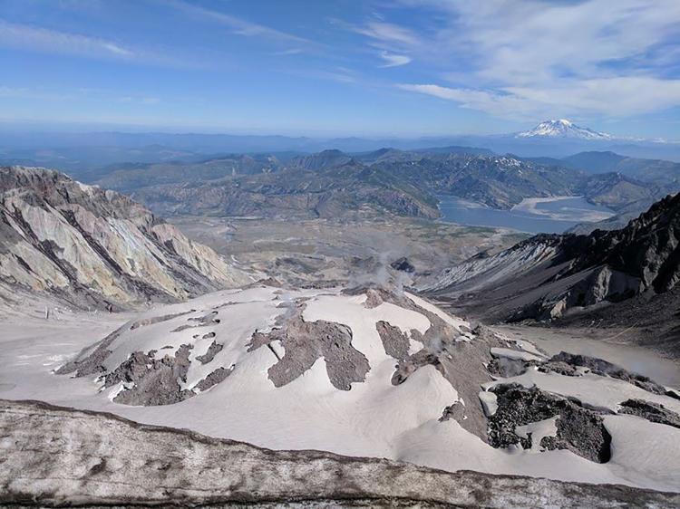 The Mt. St. Helens pumice plain is home to 33 research studies. Image Credit: Heidi Brown / Cascade Forest Conservancy