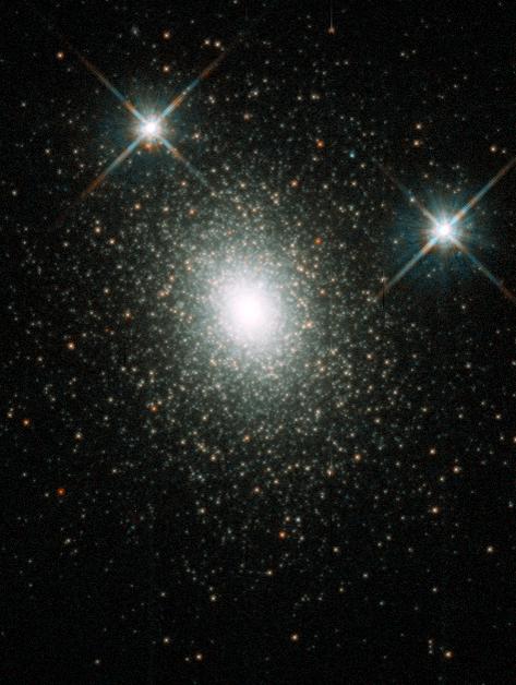 Globular cluster Mayall II is considered a possible candidate for hosting an intermediate mass black hole. Courtesy STScI.