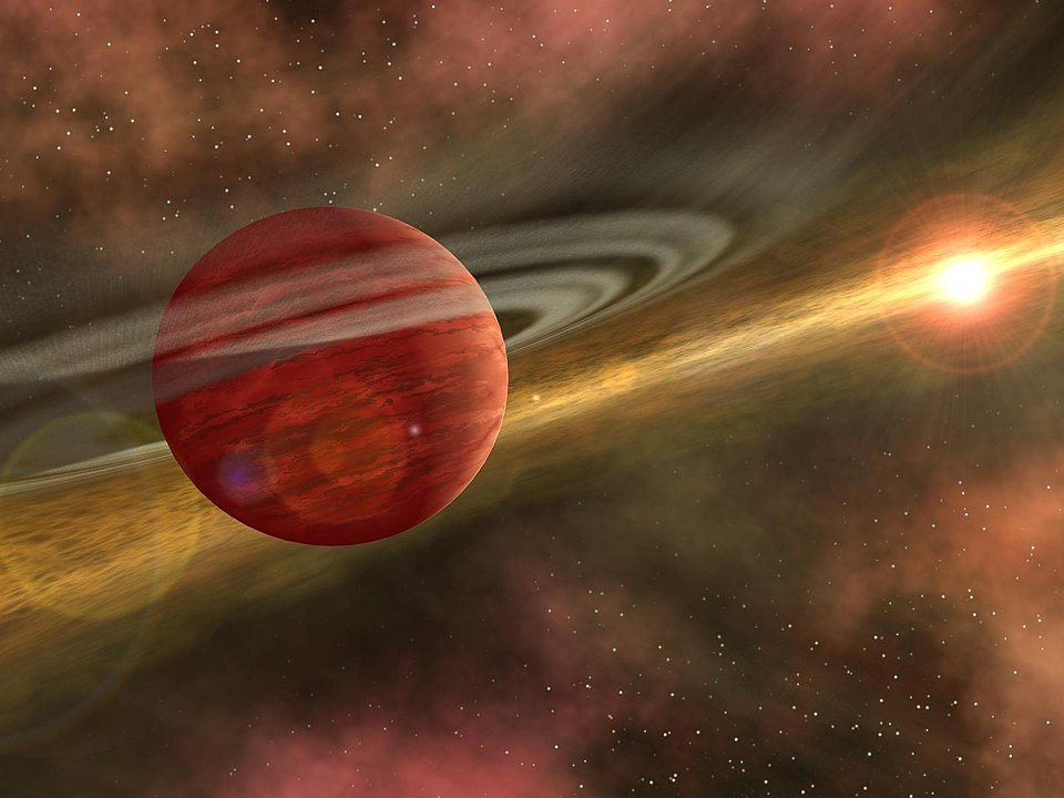 In this artist's conception, a possible newfound planet spins through a clearing in a nearby star's dusty, planet-forming disc. Image Credit: NASA/JPL-CaltechThe original uploader was 1981willy at English Wikipedia.Later versions were uploaded by WilyD at en.wikipedia. - http://photojournal.jpl.nasa.gov/catalog/PIA05988Originally from en.wikipedia; description page is/was here., Public Domain, https://commons.wikimedia.org/w/index.php?curid=2640995
