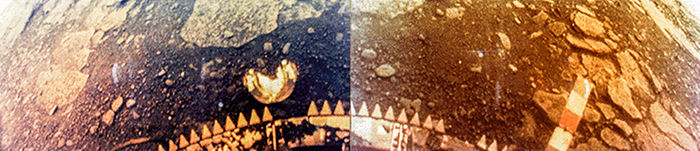 Spacecraft have struggled to contend with the harsh conditions on Venus's surface. The Soviet Venera 13 lander captured this image of the planet's surface in March of 1982. NASA/courtesy of nasaimages.org