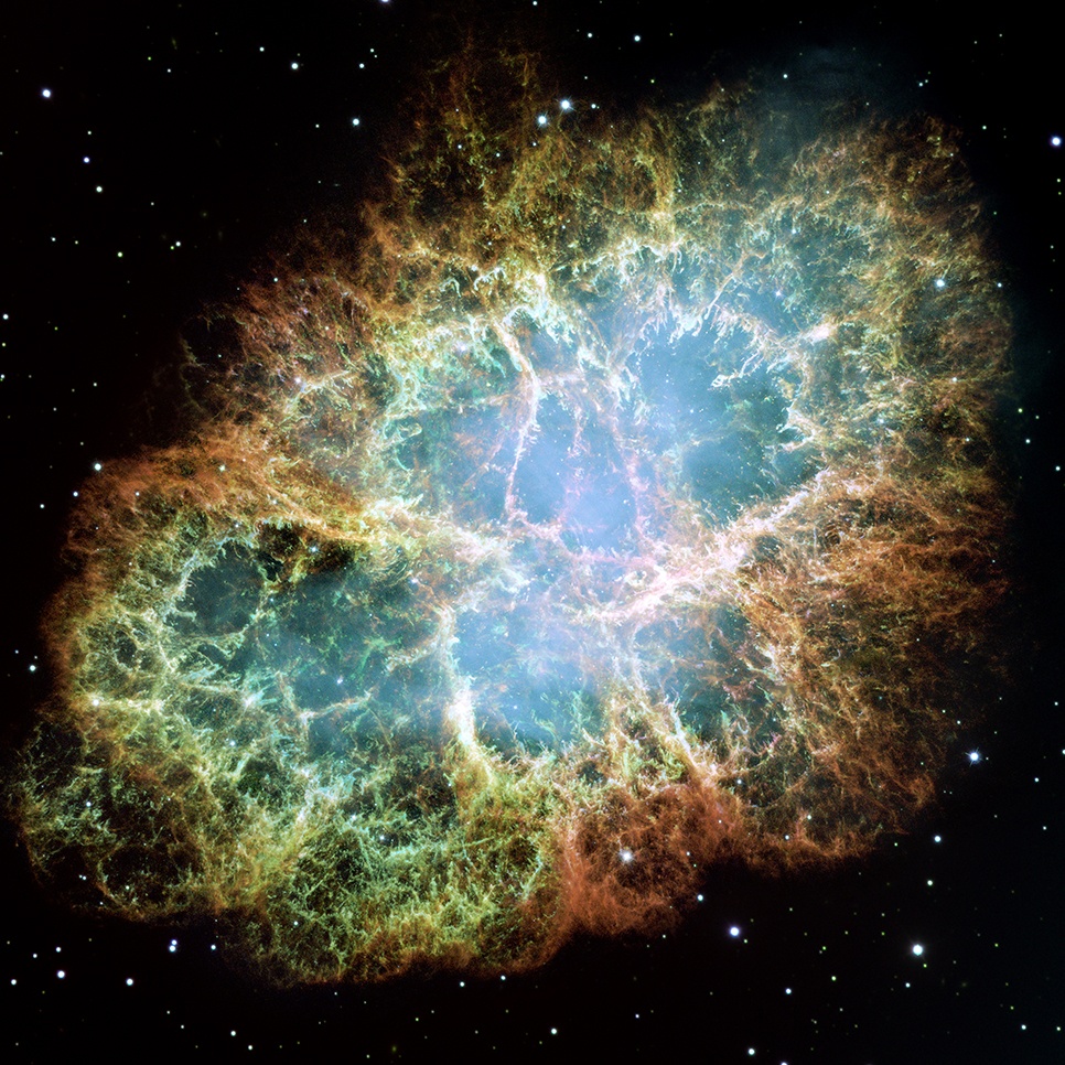 This is the Crab Nebula, a well-studied supernova remnant. It illustrates the turbulent flows and shock waves that create some of the same types of structures seen in SADs. The fingers in remnants like these are called Rayleigh-Taylor fingers, and they're caused by the unstable interface between fluids of different densities, similar to how SADs are caused. Image Credit: By NASA, ESA, J. Hester and A. Loll (Arizona State University) Public Domain 