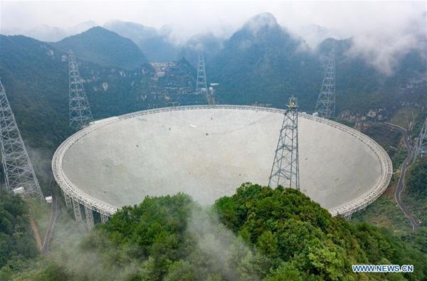 Image of the FAST telescope in China