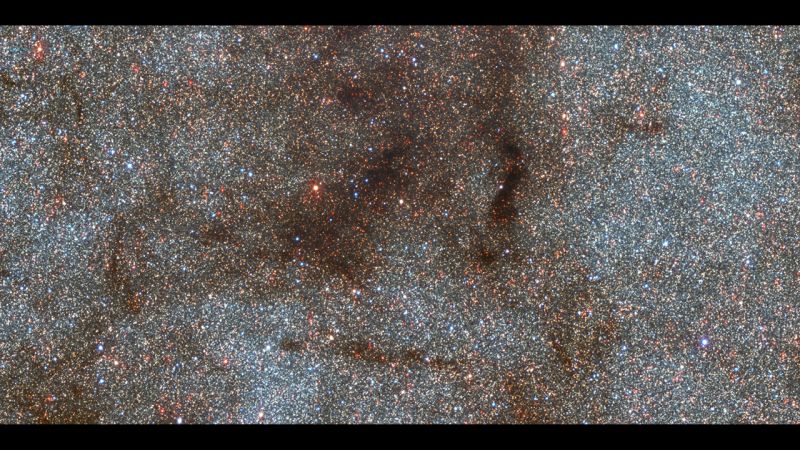 This photo looking toward the center of the Milky Way galaxy covers 0.5 by 0.25 degrees on the sky (an area about twice as wide as the full Moon) and contains over 180,000 stars. The image captures a portion of our galaxy about 220 by 110 light-years across. It was taken with the Dark Energy Camera on the Victor M. Blanco 4-meter Telescope at the Cerro-Tololo Inter-American Observatory in Chile, a Program of NSF's NOIRLab. Image Credit: CTIO/NOIRLab/NSF/AURA/STScI, W. Clarkson (UM-Dearborn), C. Johnson (STScI), and M. Rich (UCLA)
