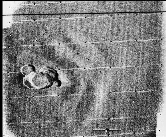 This Mariner 9 image of Ascraeus Mons is one of the first images to show that Mars has large volcanoes. Image Credit: By NASA/JPL - JPL Photojournal, Public Domain, https://commons.wikimedia.org/w/index.php?curid=17133292