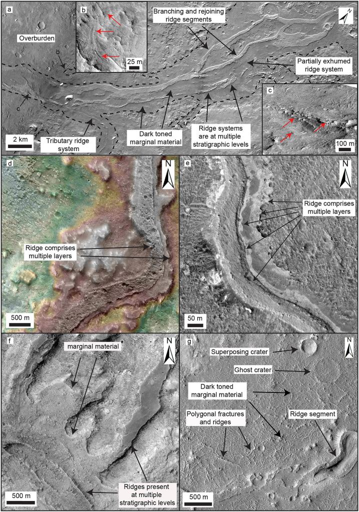 Detailed images of the Martian surfaces that show the river systems in the highest resolution ever.