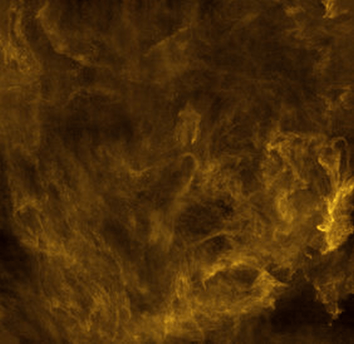 The area shown on this image is known as the Polaris Flare, a region of dust and gas in the constellation of Ursa Minor, 490 light-years from Earth. It was taken by ESA’s Herschel infrared space observatory and displayed as a colour composite. It shows several tangled interstellar filaments, which stretch for tens of light-years through space. Embedded within the filaments are denser patches of material, which in the future might become stars. Federrath and is colleagues compared the properties of these filaments and those in other molecular cloud regions to their simulations and found very good agreement. (Source: ESA and the SPIRE & PACS consortia, Ph. André (CEA Saclay) for the Gould’s Belt Survey Key Programme Consortium, and A. Abergel (IAS Orsay) for the Evolution of Interstellar Dust Key Programme Consortium)