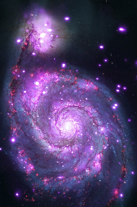 Whirlpool Galaxy as seen in X-rays