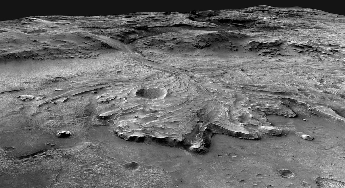The new perspective of the Jezero crater shows how perseverance can be used to navigate