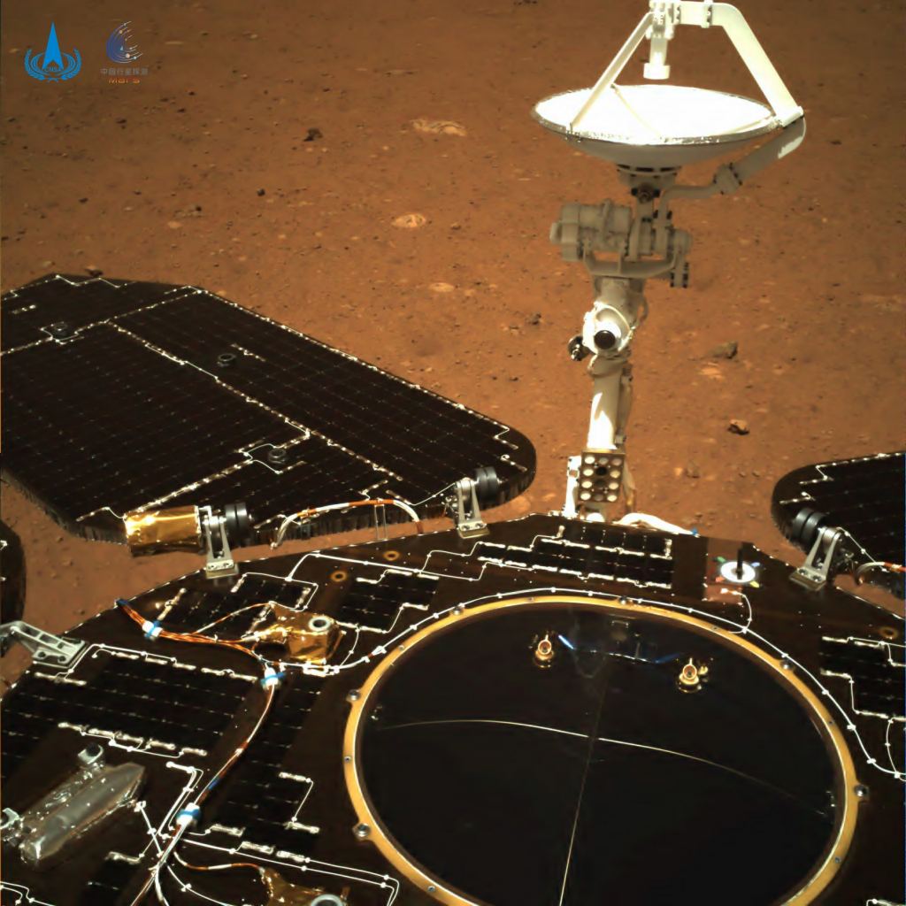 View of Zhurong rover on Mars