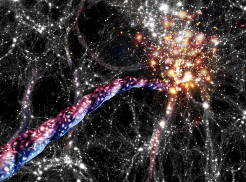 Il più grande oggetto rotante dell’universo: filamenti galattici lunghi centinaia di milioni di anni luce