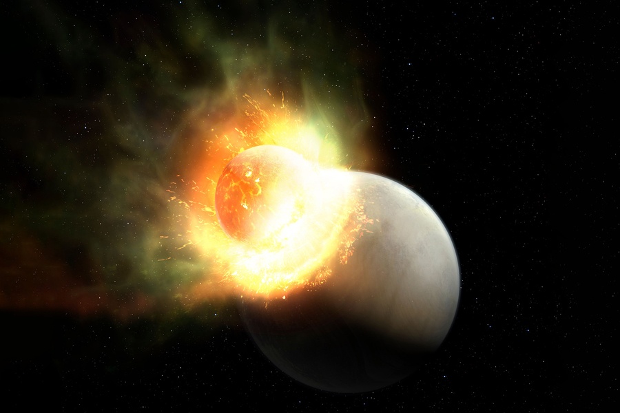 This is How You Get Moons. An Earth-Sized World Just got Pummeled by Something Huge.