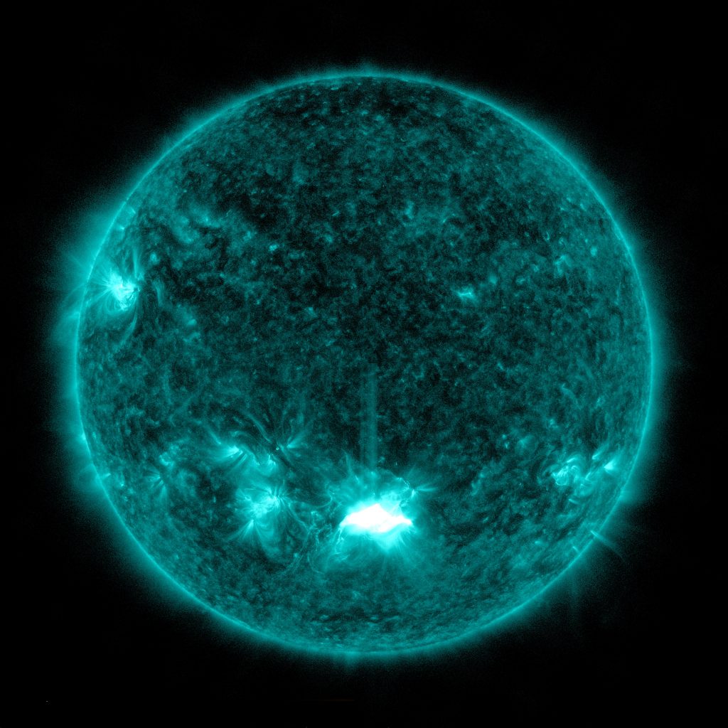 The Sun Blasted Out a Huge Flare and CME; We Could See Auroras on Halloween