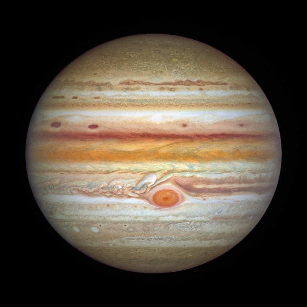 Jupiter as seen by Hubble on September 4th, 2021. Image Credit: NASA, ESA, A. Simon (Goddard Space Flight Center), and M.H. Wong (University of California, Berkeley) and the OPAL team.