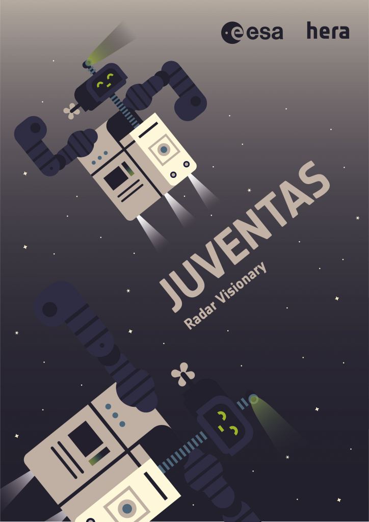 ESA's minimalist graphic of the Juventas probe.
