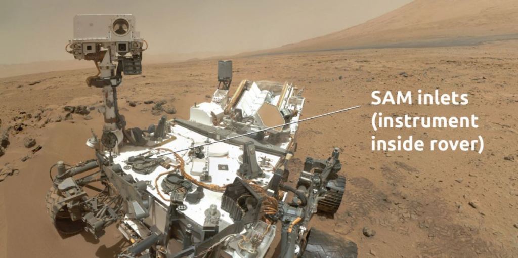 The Sample Analysis at Mars tool is called SAM. SAM is made up of three different instruments that search for and measure organic chemicals and light elements that are important ingredients potentially associated with life. Image Credit: Courtesy NASA/JPL-Caltech.