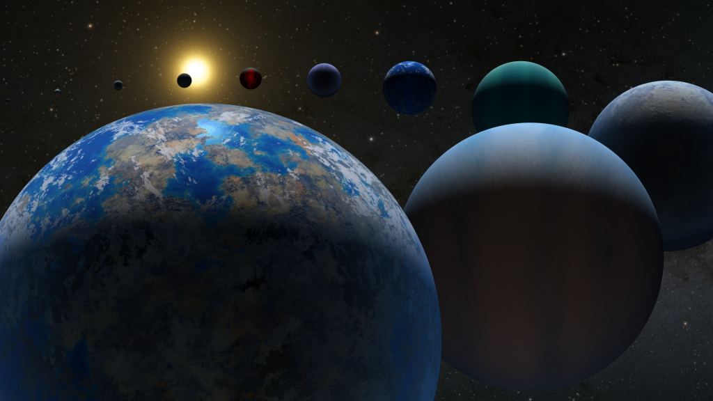An artist's view of countless exoplanets. Some of the thousands of exoplanets we've discovered should have oceans. Credit: NASA/JPL-Caltech