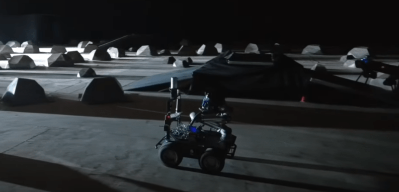 One of the competing rovers working its way through the challenge. Image Credit: ESA