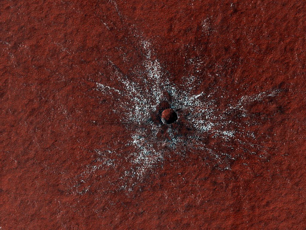 This Crater on Mars is Just a Couple of Years Old
