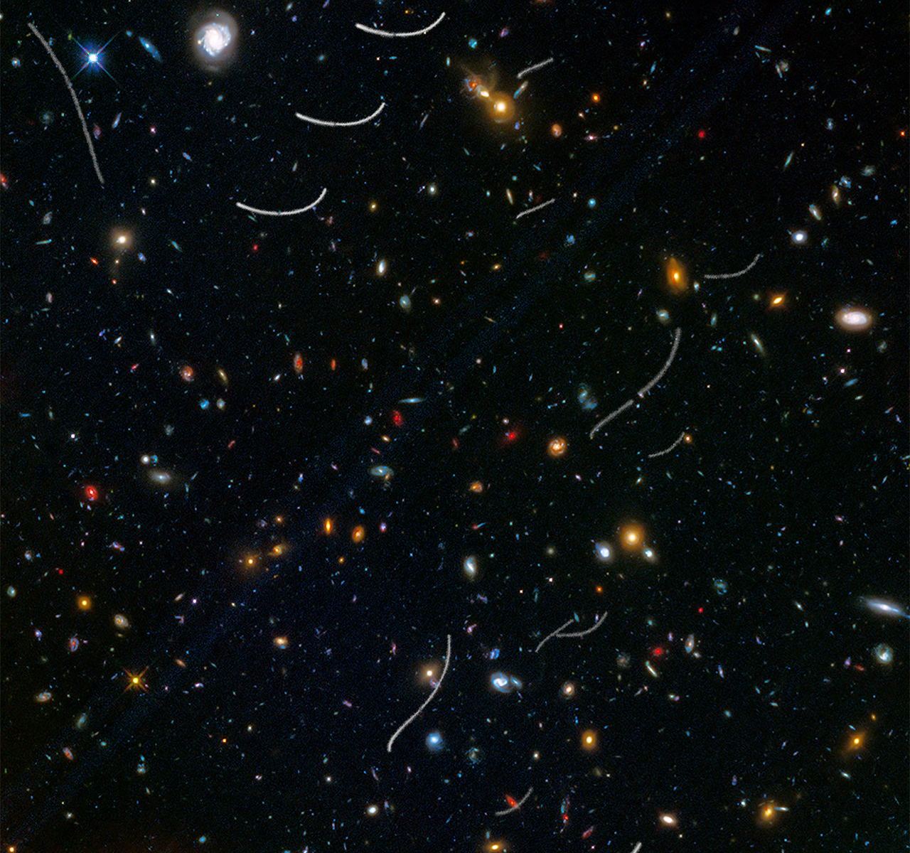 Fotografie z kategorie Planetky (asteroidy): Planetky na snímcích z teleskopu Hubble