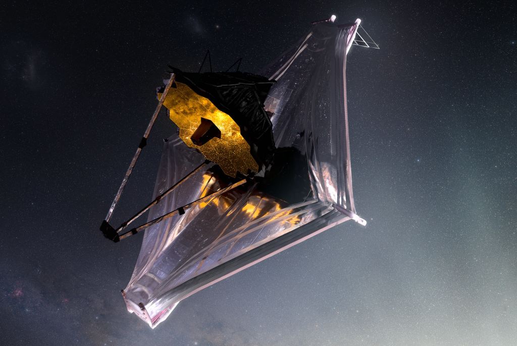 You can see Where JWST Took a Direct hit From a Micrometeorite on one of its Mirrors