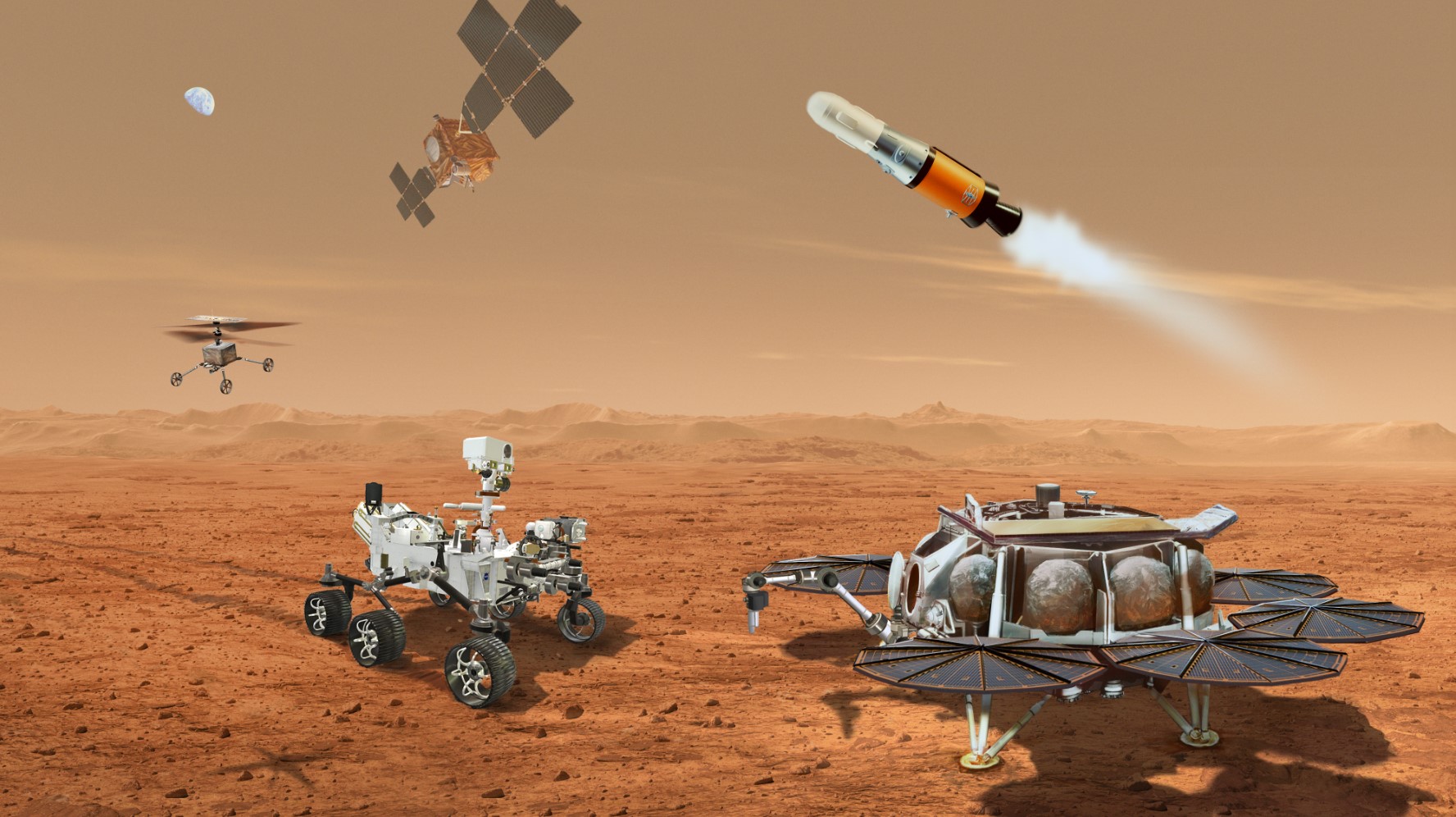 De Mars Sample Return-missie brengt twee helikopters naar de Rode Planeet om de monsters te helpen ophalen