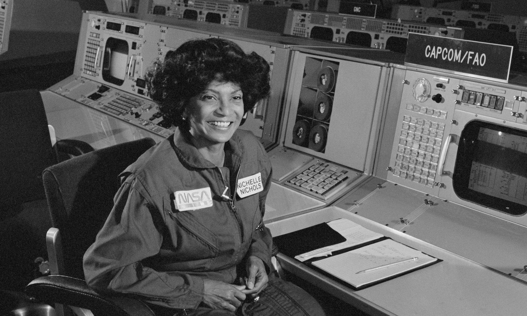 Nichelle Nichols at NASA Mission Control