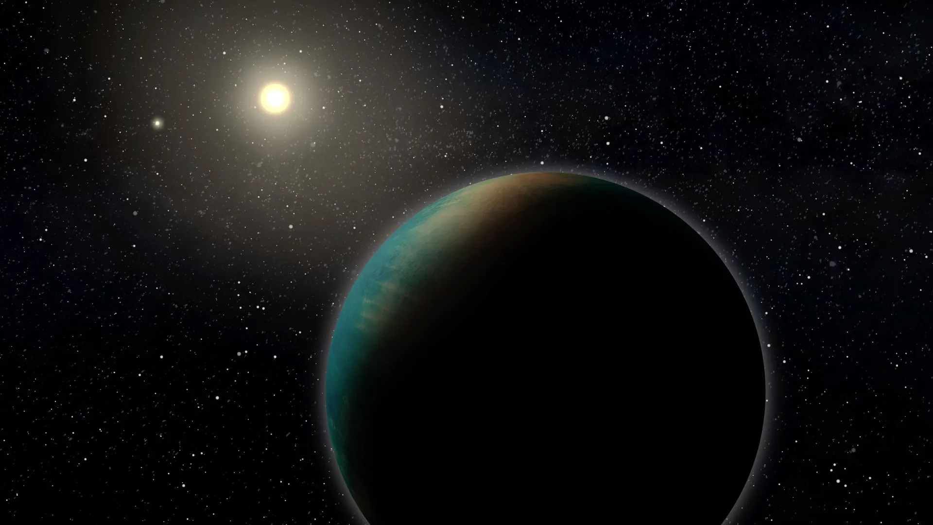 Astronomers Find a Waterworld Planet With Deep Oceans in the Habitable Zone