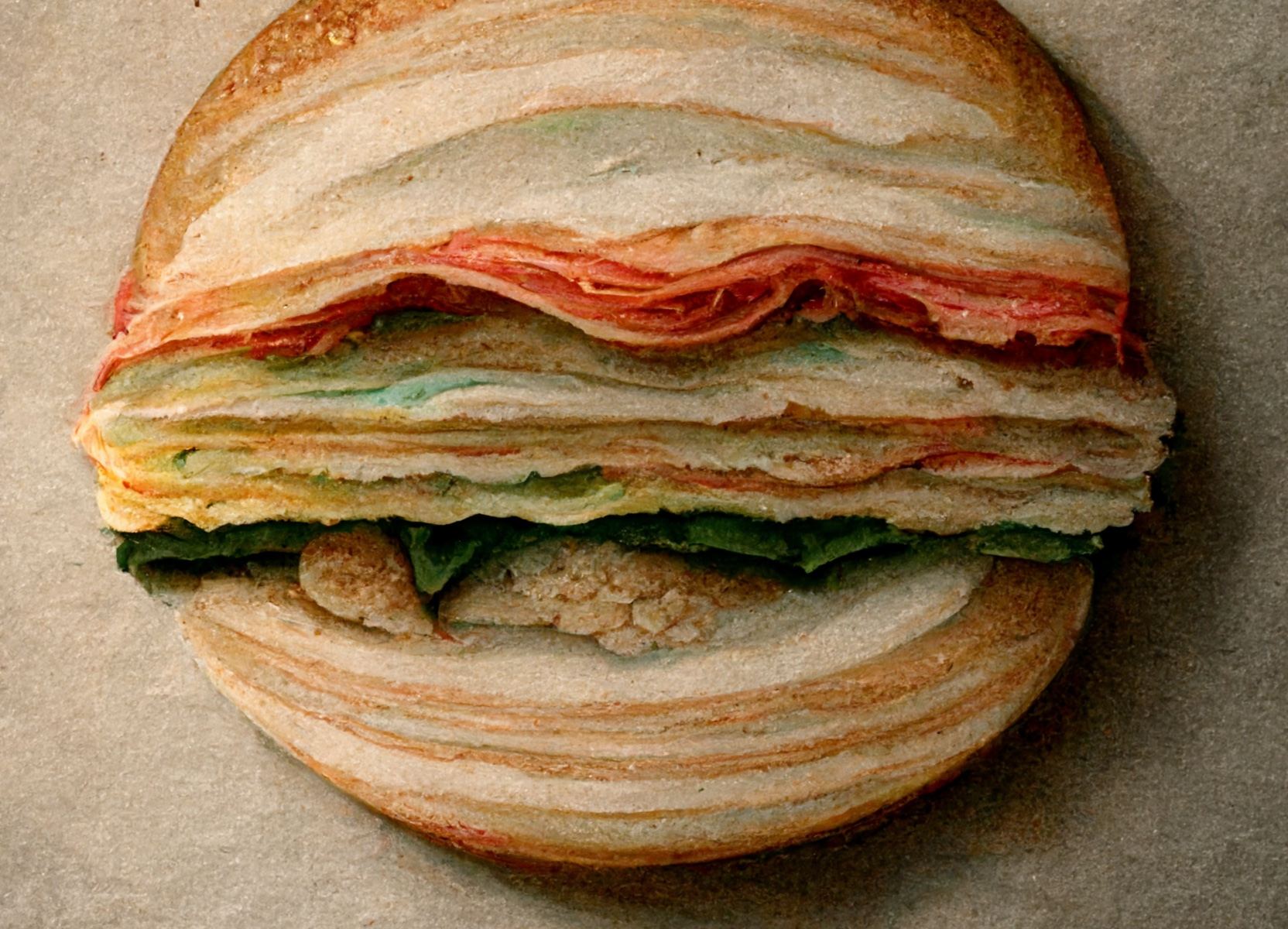 Jupiter, as a Sandwich. Credit: Midjourney AI