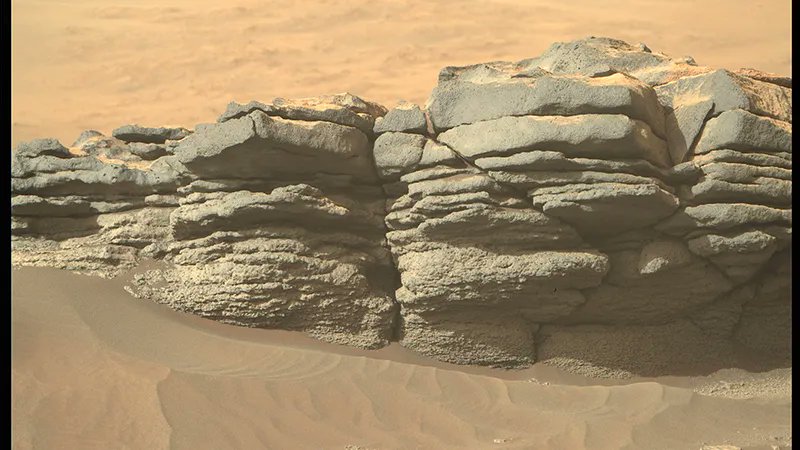 Some Sand on Mars is Green, Showing That it was Once wet