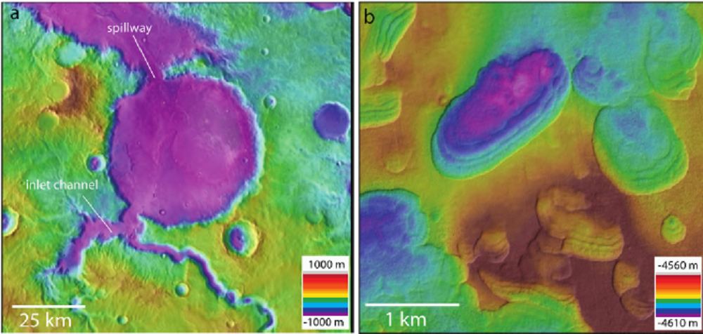 Quizás Marte estuvo cubierto de lagos en el pasado antiguo